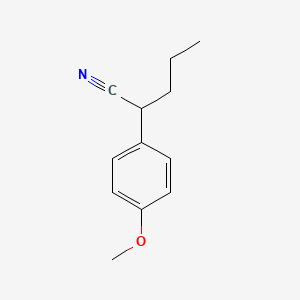 molecular formula C12H15NO B14014782 2-(4-Methoxyphenyl)pentanenitrile 
