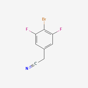molecular formula C8H4BrF2N B14014795 2-(4-Bromo-3,5-difluorophenyl)acetonitrile 