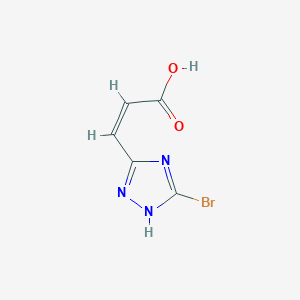 (2Z)-3-(5-bromo-1H-1,2,4-triazol-3-yl)acrylic acid
