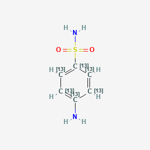 molecular formula C6H8N2O2S B1401483 Sulfanilamide-13C6 CAS No. 1196157-89-7