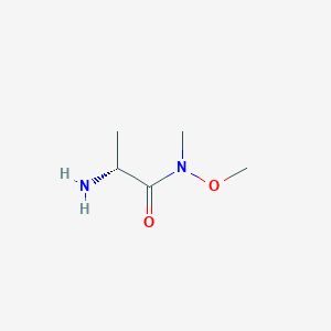 Propanamide, 2-amino-N-methoxy-N-methyl-, (R)-