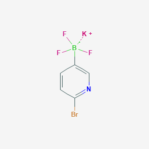 molecular formula C5H3BBrF3KN B1401492 Potassium (6-bromopyridin-3-yl)trifluoroborate CAS No. 1189097-43-5