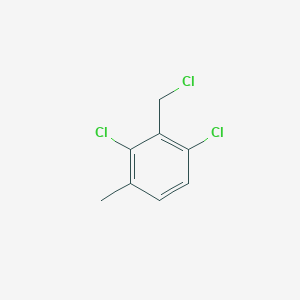 molecular formula C8H7Cl3 B1401498 1,3-Dichloro-2-(chloromethyl)-4-methylbenzene CAS No. 1379325-36-6