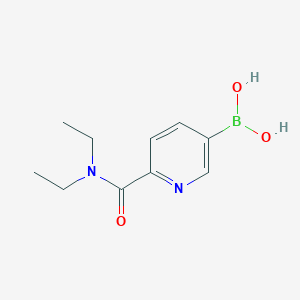 molecular formula C10H15BN2O3 B1401500 (6-(Diethylcarbamoyl)pyridin-3-yl)boronic acid CAS No. 1093115-76-4