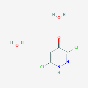 molecular formula C4H6Cl2N2O3 B1401502 3,6-Dichloropyridazin-4-ol dihydrate CAS No. 1452487-57-8