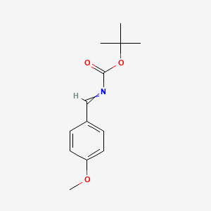 molecular formula C13H17NO3 B1401505 (E)-tert-Butyl 4-methoxybenzylidenecarbamate CAS No. 479423-40-0