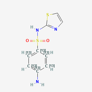B1401506 Sulfathiazole-(phenyl-13C6) CAS No. 1196157-72-8