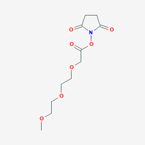 molecular formula C11H17NO7 B1401507 2,5-Dioxopyrrolidin-1-yl 2-(2-(2-methoxyethoxy)ethoxy)acetate CAS No. 260428-99-7