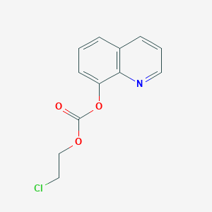molecular formula C12H10ClNO3 B14015077 2-Chloroethyl quinolin-8-yl carbonate CAS No. 52968-23-7
