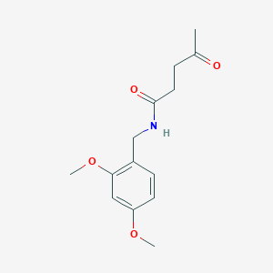 molecular formula C14H19NO4 B14015078 N-[(2,4-Dimethoxyphenyl)methyl]-4-oxopentanamide CAS No. 823797-45-1
