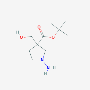 molecular formula C10H20N2O3 B14015088 3-(hydroxymethyl)-3-Boc-amino-pyrrolidin 