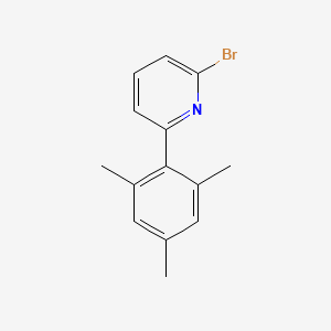 molecular formula C14H14BrN B1401510 2-Bromo-6-mesitylpyridine CAS No. 868372-36-5