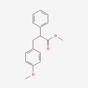 molecular formula C17H18O3 B14015109 Methyl 3-(4-methoxyphenyl)-2-phenylpropanoate CAS No. 5448-41-9