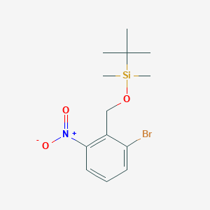 molecular formula C13H20BrNO3Si B1401515 ((2-Bromo-6-nitrobenzyl)oxy)(tert-butyl)dimethylsilane CAS No. 1147531-02-9
