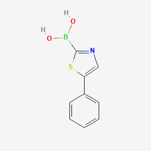 molecular formula C9H8BNO2S B1401516 (5-Phenylthiazol-2-yl)boronic acid CAS No. 872423-54-6