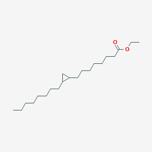 molecular formula C21H40O2 B14015178 Ethyl 8-(2-octylcyclopropyl)octanoate 