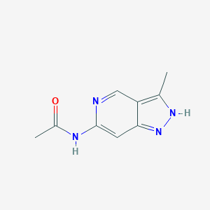 molecular formula C9H10N4O B14015187 N-(3-Methyl-1H-pyrazolo[4,3-c]pyridin-6-yl)acetamide 