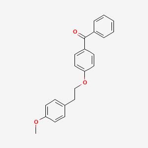 {4-[2-(4-Methoxyphenyl)ethoxy]phenyl}(phenyl)methanone