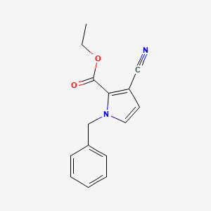 molecular formula C15H14N2O2 B1401520 1-苄基-3-氰基-1H-吡咯-2-甲酸乙酯 CAS No. 753478-35-2