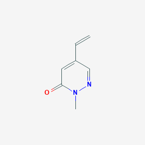 molecular formula C7H8N2O B1401522 2-methyl-5-vinylpyridazin-3(2H)-one CAS No. 825634-01-3