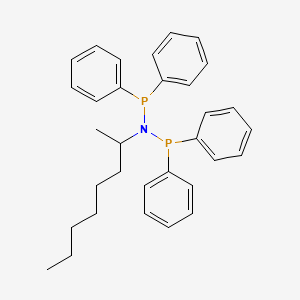 molecular formula C32H37NP2 B14015253 N-(Diphenylphosphino)-N-(1-methylheptyl)-P,P-diphenylphosphinous amide 