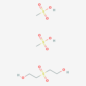 molecular formula C6H18O10S3 B1401526 Ethanol, 2,2'-sulfonylbis-, dimethanesulfonate CAS No. 53629-52-0