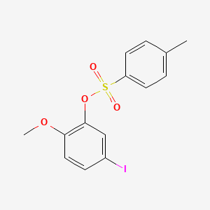 molecular formula C14H13IO4S B1401527 5-Iodo-2-methoxyphenyl 4-methyl benzenesulfonate CAS No. 910629-23-1
