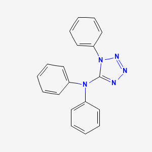 molecular formula C19H15N5 B14015279 N,N,1-triphenyltetrazol-5-amine CAS No. 63641-08-7