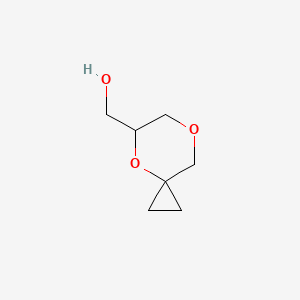 molecular formula C7H12O3 B14015286 (4,7-Dioxaspiro[2.5]octan-5-yl)methanol 