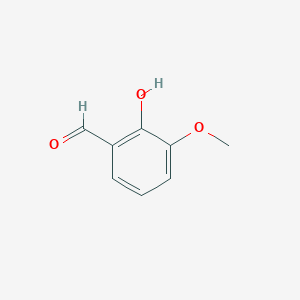 molecular formula C8H8O3 B140153 2-Hydroxy-3-methoxybenzaldehyde CAS No. 148-53-8