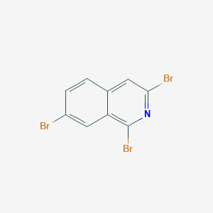 molecular formula C9H4Br3N B14015337 1,3,7-Tribromoisoquinoline 