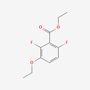 molecular formula C11H12F2O3 B14015367 Ethyl 3-ethoxy-2,6-difluorobenzoate 