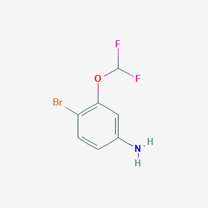 molecular formula C7H6BrF2NO B1401537 4-Bromo-3-(difluoromethoxy)aniline CAS No. 87967-37-1
