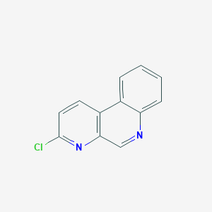 molecular formula C12H7ClN2 B14015429 Benzo[f][1,7]naphthyridine, 3-chloro- CAS No. 62196-37-6