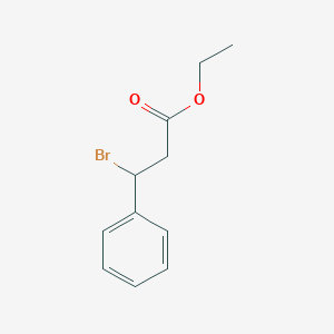 molecular formula C11H13BrO2 B14015440 Ethyl 3-bromo-3-phenylpropanoate CAS No. 1884-29-3