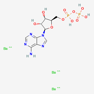 molecular formula C10H15Ba3N5O10P2 B1401552 Adenosine 5'-(trihydrogen diphosphate), barium salt (1:3) CAS No. 40436-88-2