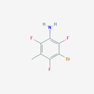 molecular formula C7H5BrF3N B14015566 3-Amino-5-bromotrifluorotoluene 