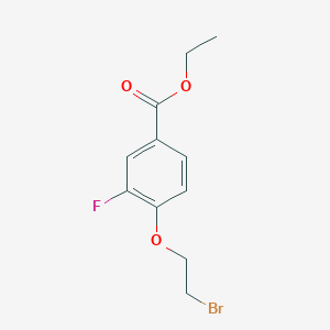 molecular formula C11H12BrFO3 B1401559 Ethyl 4-(2-bromoethoxy)-3-fluorobenzoate CAS No. 872593-29-8