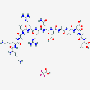molecular formula C66H117F3N22O21 B14015599 CaM kinase II inhibitor TFA salt 
