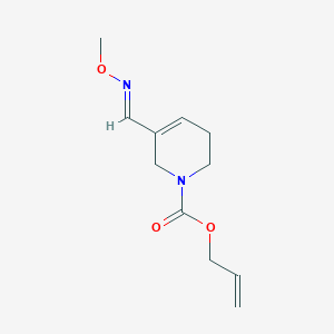 molecular formula C11H16N2O3 B140156 Methyl ether of 1-allyloxycarbonyl-1,2,5,6-tetrahydropyridin-3-carboxaldehyde oxime CAS No. 145071-36-9