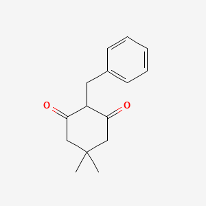 molecular formula C15H18O2 B14015675 2-Benzyl-5,5-dimethylcyclohexane-1,3-dione CAS No. 724-40-3