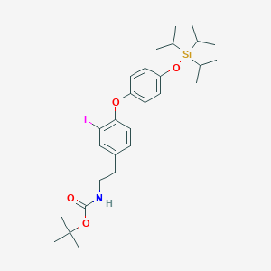 molecular formula C28H42INO4Si B140157 N-tert-Butoxycarbonyl-O-triisopropylsilyl 3-iodothyronamine CAS No. 788824-53-3