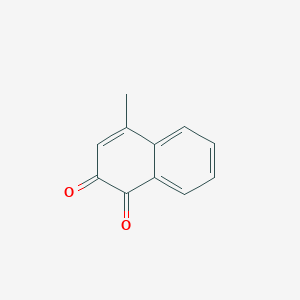 molecular formula C11H8O2 B14015714 4-Methylnaphthalene-1,2-dione CAS No. 7477-57-8