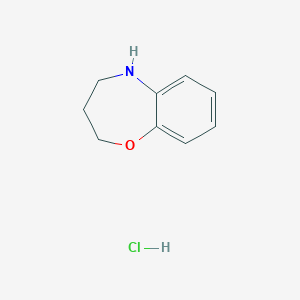 molecular formula C9H12ClNO B1401576 1,3,4,5-Tetrahydro-5-oxa-benzo[B]azepine hcl CAS No. 4029-37-2