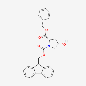 (2S,4S)-1-((9H-Fluoren-9-yl)methyl) 2-benzyl 4-hydroxypyrrolidine-1,2-dicarboxylate