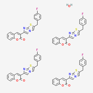 molecular formula C84H54F4N8O9S4 B14015803 iMDK quarterhydrate 