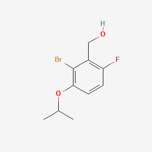 molecular formula C10H12BrFO2 B14015819 (2-Bromo-6-fluoro-3-isopropoxyphenyl)methanol 