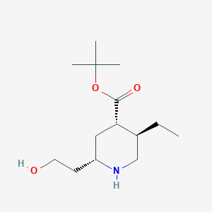 (2S,4S,5R)-tert-Butyl 5-ethyl-2-(2-hydroxyethyl)piperidine-4-carboxylate