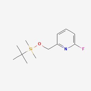 molecular formula C12H20FNOSi B14015823 2-(((Tert-butyldimethylsilyl)oxy)methyl)-6-fluoropyridine 
