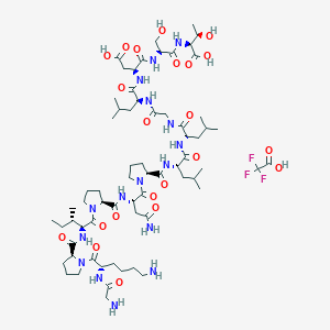 molecular formula C66H109F3N16O22 B14015948 V5 Epitope Tag Peptide Trifluoroacetate 